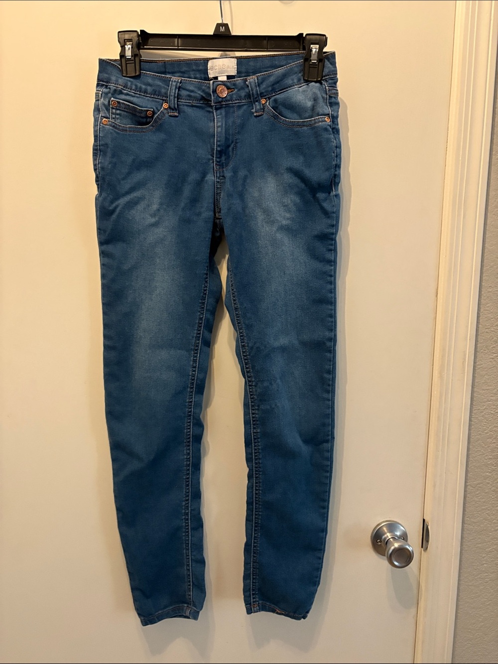 BCBGirls Blue Skinny Jeans Normcore Designer Y2K - Size 14 Inseam 26